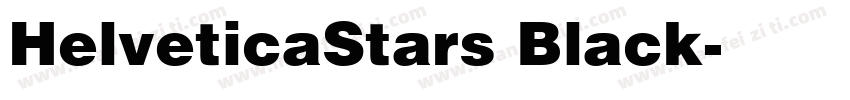 HelveticaStars Black字体转换